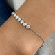 Round Tennis Bracelet 1.6ct TCW, White Gold 14K