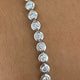 Round Tennis Bracelet 1.6ct TCW, White Gold 14K