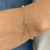 Round Tennis Bracelet 1.7ct TCW, Rose Gold 14K