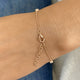 Round Tennis Bracelet 1.7ct TCW, Rose Gold 14K