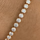 Round Tennis Bracelet 1.7ct TCW, Rose Gold 14K