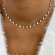 Fringed Choker Necklace 3.6ct TCW, 14K Gold