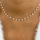 Fringed Choker Necklace 3.5ct TCW, 14K Gold