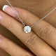 Solitaire Pendant Necklace 1.5ct TCW, 14K Gold