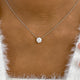Solitaire Pendant Pendant Necklace 1.5ct TCW, 14K Gold