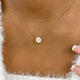 Solitaire Pendant Pendant Necklace 2ct TCW, 14K Gold