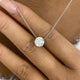 Solitaire Pendant Necklace 2ct TCW, 14K Gold
