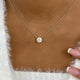 Solitaire Pendant Pendant Necklace 2ct TCW, 14K Gold