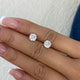 Solitaire Stud Earrings 2.5ct TCW, 14K Gold