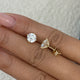 Solitaire Stud Earrings 2.5ct TCW, 14K Gold