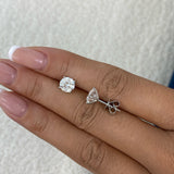 Solitaire Stud Earrings 2.5ct TCW, 14K Gold