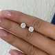 Solitaire Stud Earrings 2ct TCW, 14K Gold