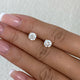 Solitaire Stud Earrings 2ct TCW, 14K Gold