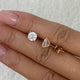 Solitaire Stud Earrings 2ct TCW, 14K Gold