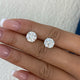 Solitaire Stud Earrings 6ct TCW, 14K Gold