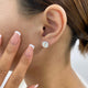 Solitaire Stud Earrings 6ct TCW, 14K Gold