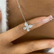 Butterfly Diamond Pendant Necklace, 14K Gold