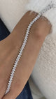 Diamond Tennis Bracelet 8.4 ct White Gold