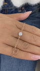 Diamond Chain Bracelet 0.9 ct Rose Gold