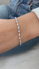 Diamond Tennis Bracelet 2.8 ct White Gold
