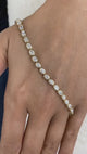 Diamond Tennis Bracelet 4 ct Yellow Gold