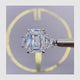 Sivan Engagement Ring 6.8ct TCW, 14K Gold