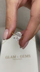 Olive Engagement Ring 3.1ct TCW, 14K Gold