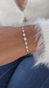 Diamond Link Bracelet 1 ct White Gold