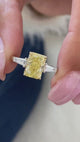 Hughette Engagement Ring 2.3ct TCW, 14K Gold