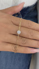 Diamond Chain Bracelet 0.9 ct Yellow Gold