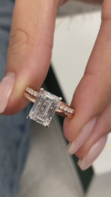 Zara Engagement Ring 3ct TCW, 14K Gold