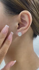 Diamond Stud Earrings 2.3 ct White Gold