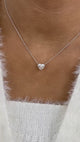 Romantic Necklace 2 ct TCW , Solid Gold 14k