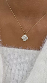 ROUND Pendant Necklace 2.3ct TCW, Yellow Gold 14K