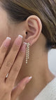 Diamond Drop Earrings 2.6 ct Yellow Gold