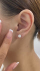 Solitaire Stud Earrings 2ct TCW, 14K Gold