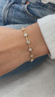 Diamond Tennis Bracelet 3 ct Yellow Gold