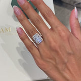 Marlowe Engagement Ring 4.3ct TCW, 14K Gold