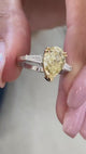Jade Engagement Ring 2.4ct TCW, 14K Gold