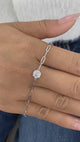 Diamond Chain Bracelet 0.9 ct White Gold