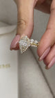 Journee Bridal Set Rings Set 3.3ct TCW, 14K Gold