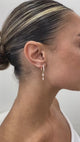 Diamond Dangle Earrings 0.8 ct Yellow Gold