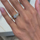 Princess Engagement Ring 1.5ct TCW, 14K Gold