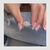 Macy Engagement Ring 2.1ct TCW, 14K Gold