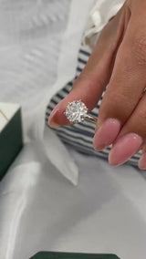 Romilly Engagement Ring 3ct TCW, 14K Gold