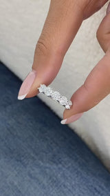 5-Stone Band Ring 1.9ct TCW, 14K Gold