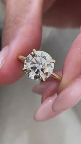 Celeste Engagement Ring 3.2ct TCW, 14K Gold