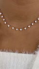 Fringed Choker Necklace 3.5ct TCW, 14K Gold