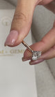 Freya Engagement Ring 3ct TCW, 14K Gold