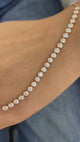 Round Tennis Bracelet 1.7ct TCW, Rose Gold 14K